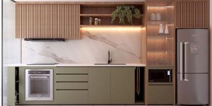 Kitchen Set Lurus Minimalis Terbaru