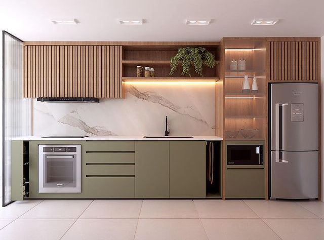 Kitchen Set Lurus Minimalis Terbaru